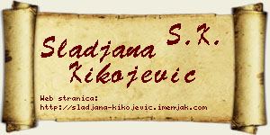 Slađana Kikojević vizit kartica